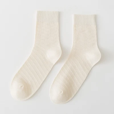 Wholesale Custom Durable Wearable Soft Cozy Thermal Cotton MIDI Crew Socks