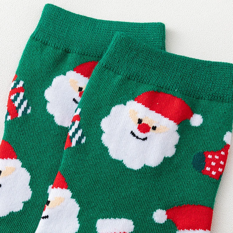 Winter Warm Thermal Soft Cozy Crew MIDI Anti-Slip Socks Cute Christmas Socks