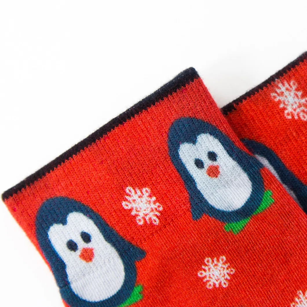 Christmas Festival Unisex Customized Digital Printed Socks Red