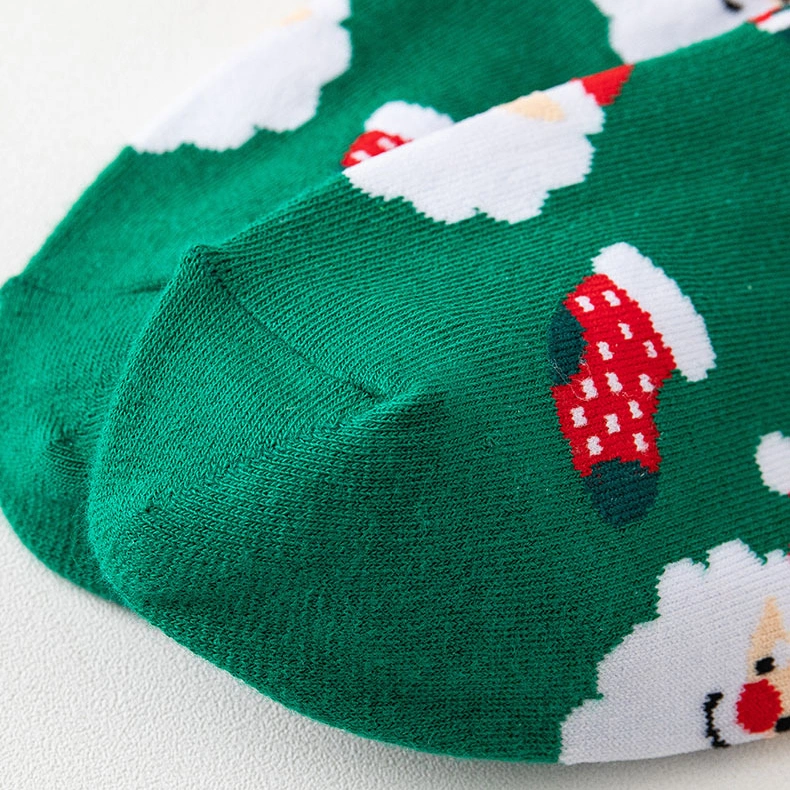 Women Girls Soft Cozy Crew MIDI Anti-Slip Warm Cotton Socks Cute Christmas Socks
