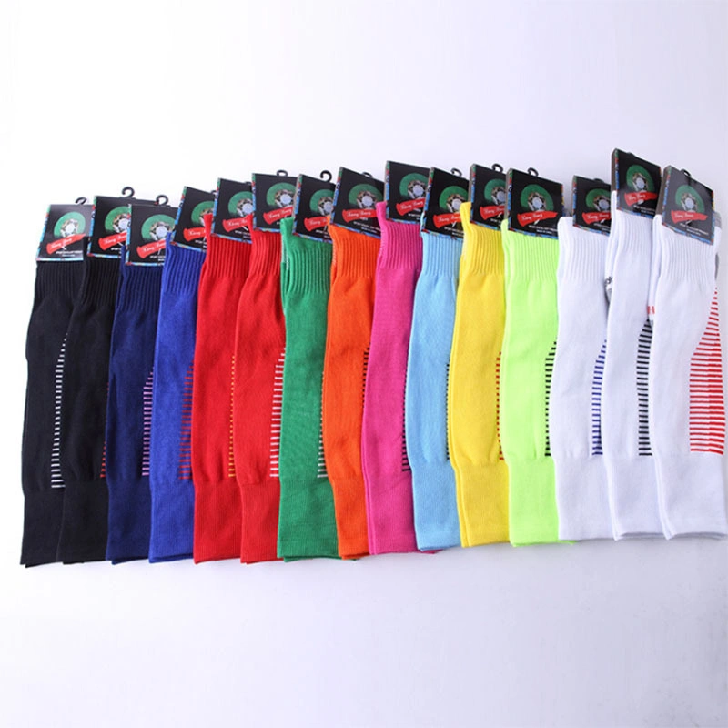 Make Your Own Logo Factory Wholesale Custom Football Sock Adult and Children Long Leg Non Slip Sports Soccer Socks