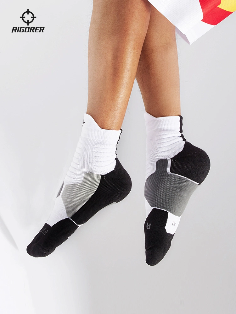 OEM Custom Knit Embroidered Logo Crew Socks Mens Running Athletics Elite Basketball Sports Socks