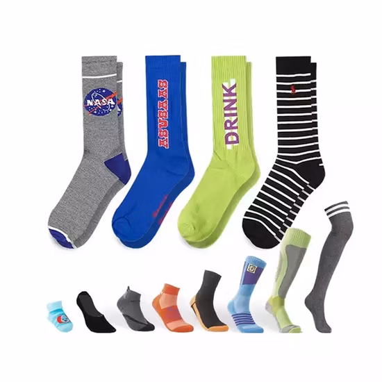 Crew Mens Socks Custom Sock Manufacturing Customized Socks for Men