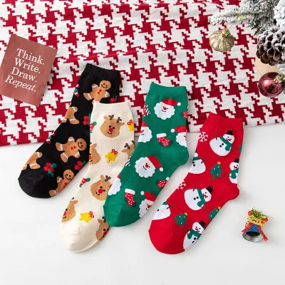 Wholesale Custom Soft Cozy Winter Warm Crew Socks MIDI Socks for Women