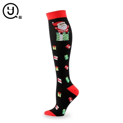New Product 5 Pairs Womens Sublimation Christmas Gift Socks for Wholesale