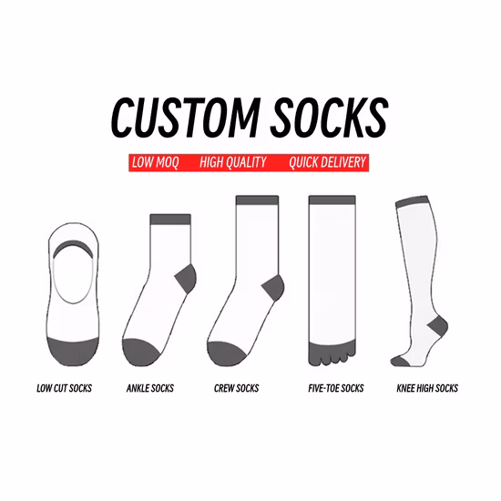 OEM Cotton Mens Sport Socks Wholesale Custom Socks Logo Crew Jacquard Socks